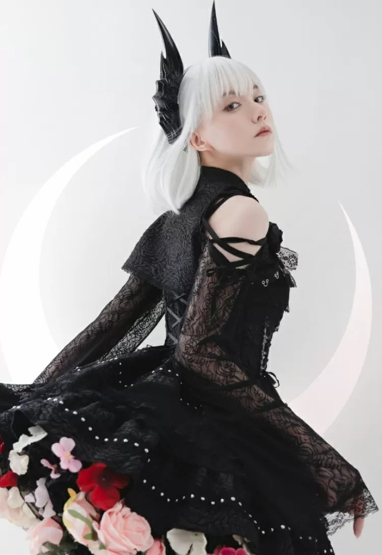 BlackPink-Harvest Length 35cm/45cm Floral Petticoat Spring