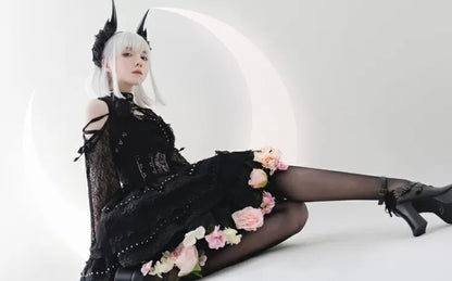 BlackPink-Harvest Length 35cm/45cm Floral Petticoat Spring