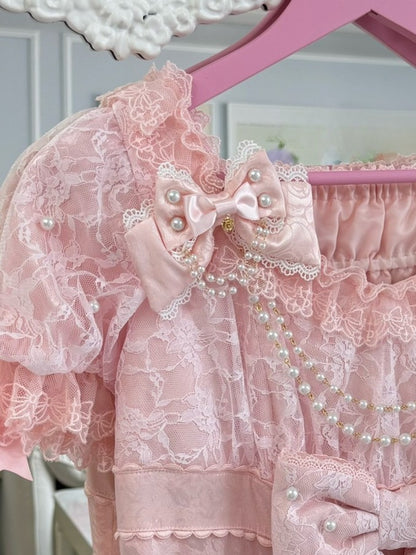 Options And Bowknot Beaded Floral Charm Color Hairclip 4