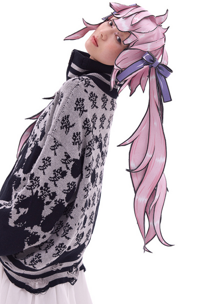 帽子ポニーテールダブルウィッグ