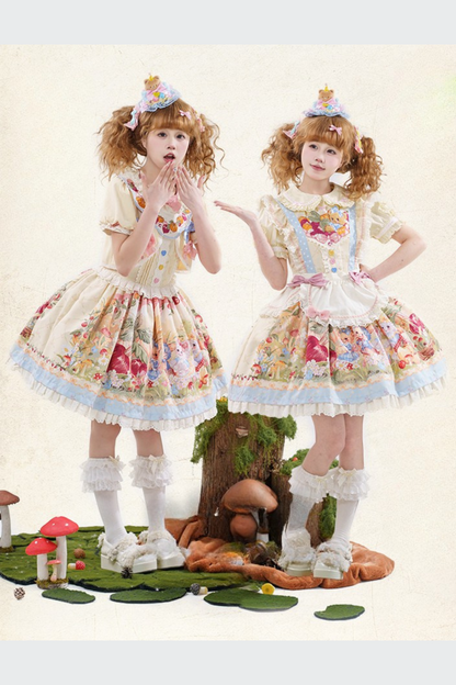 Schürze + Reservierungen Strapsdruckkleid Layered Carrot