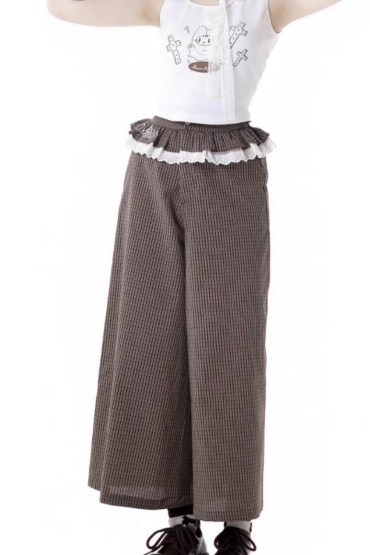 フーディーパンツ ワイド ノースリーブ トップス +