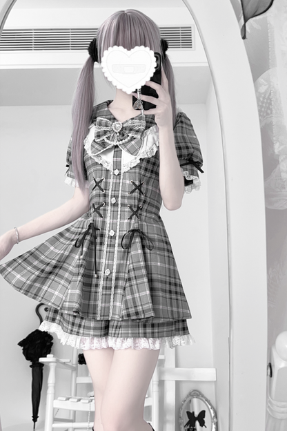 パフパンツインナーリボン＋トップスリーブ