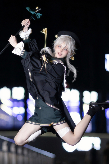 Knight Jacket Beret Shorts Choker + Sailor Bird Top Servant