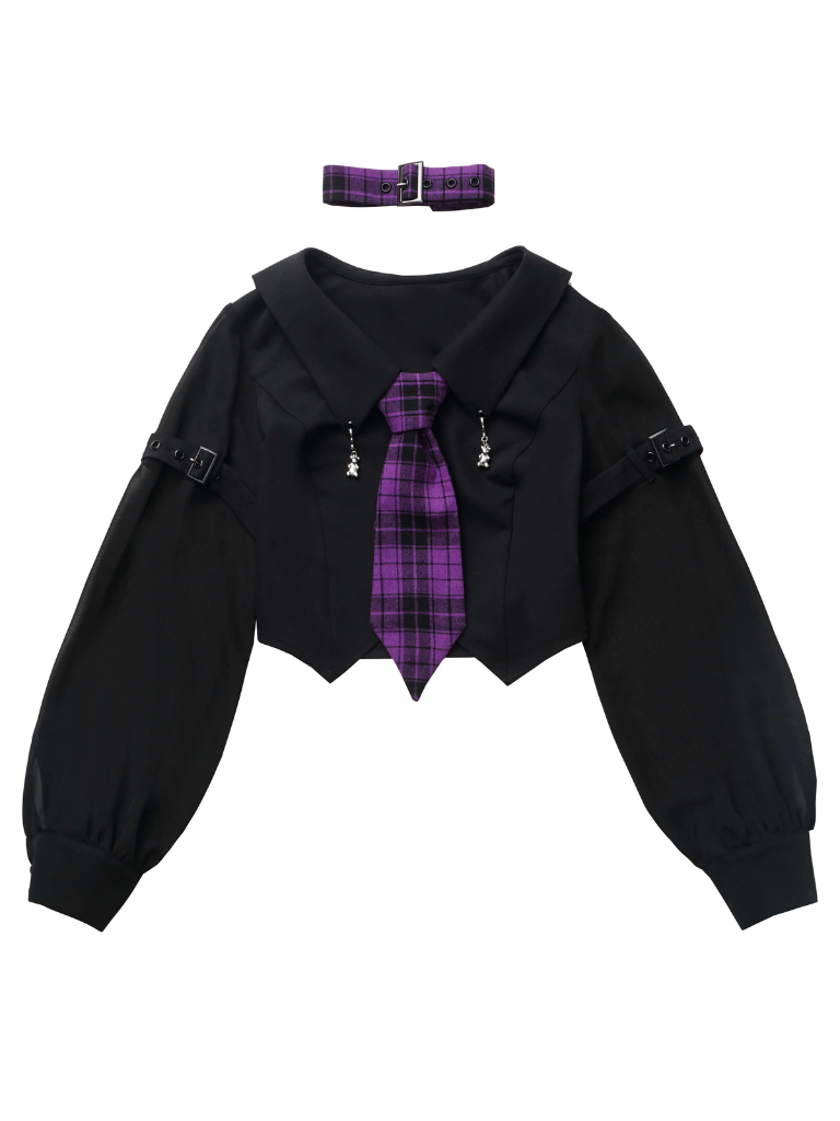 Jacke Foodie College Kariertes Hemd + Anzug-Stil