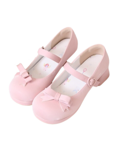 Jane Toe Ribbon Round Mary Heels Lolita