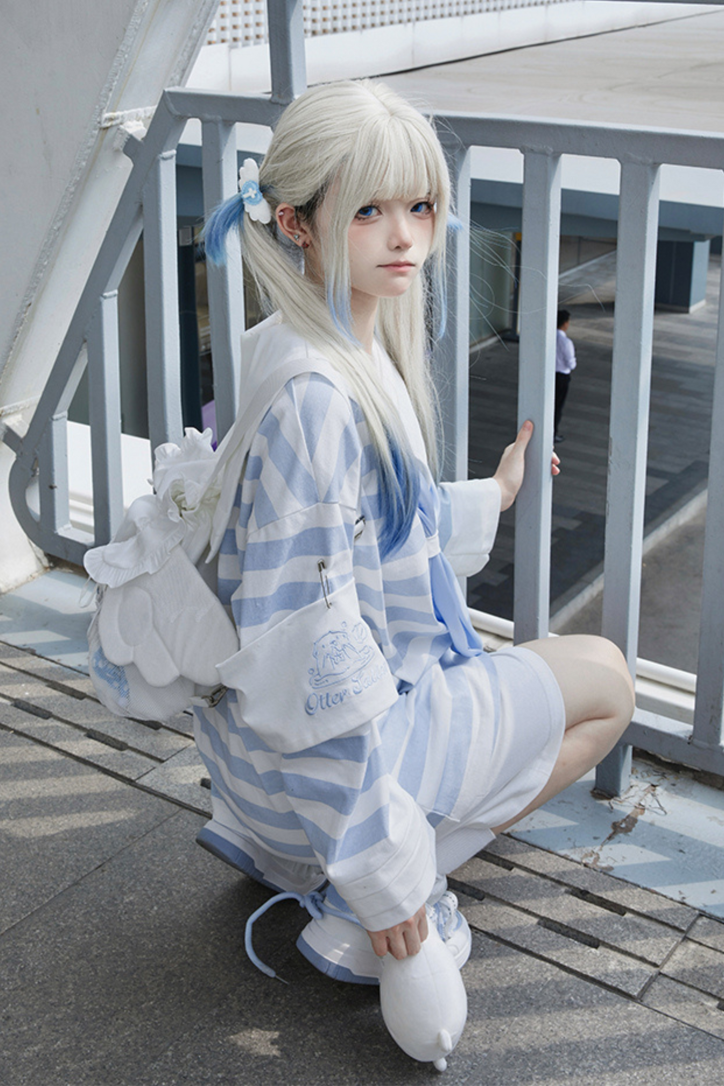 セーラーネイバーフッド👼 予約済みパンツ サブカルチャートップス ストライプカラー ハーフエンジェル + アイテム