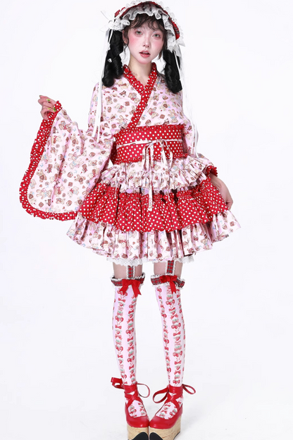 レトロロリータ着物スカート