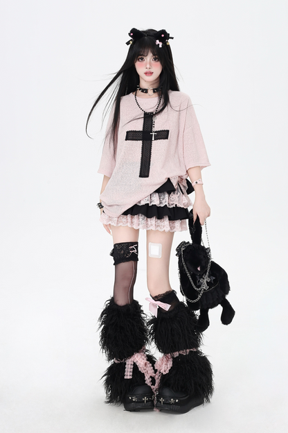 クロストップスパッチルーズサブカルチャー