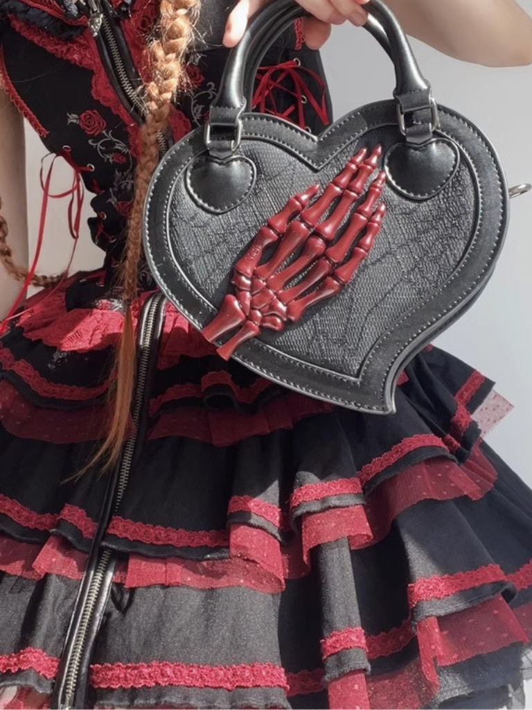 ハートトワイライトインビテーションクロウスカルバッグ