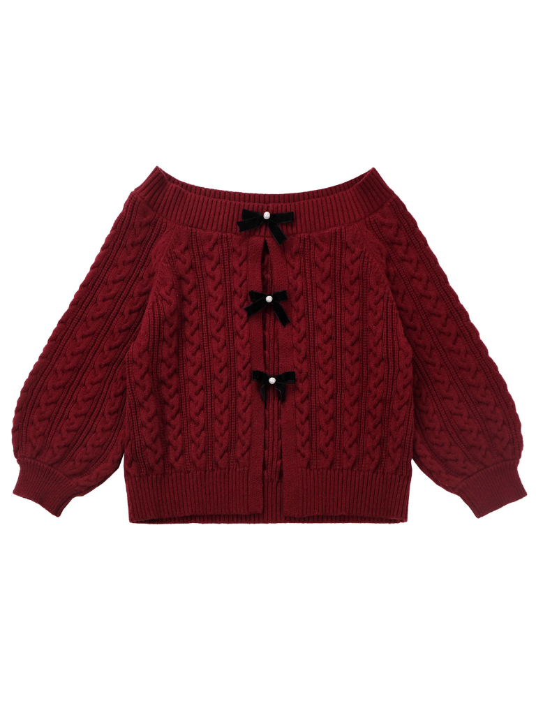 スノーフレグランス ラビットファーコート オフワードスリーブ セータースーツ