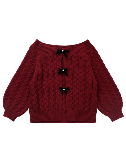 スノーフレグランス ラビットファーコート オフワードスリーブ セータースーツ