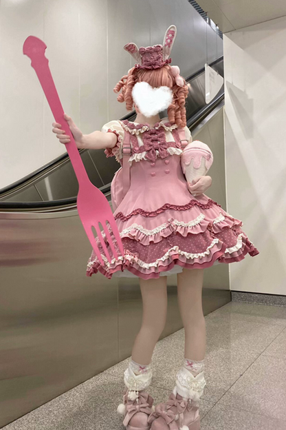 Ears Cake Daily + Rabbit Cherry Lolita Bunny Hat Dress