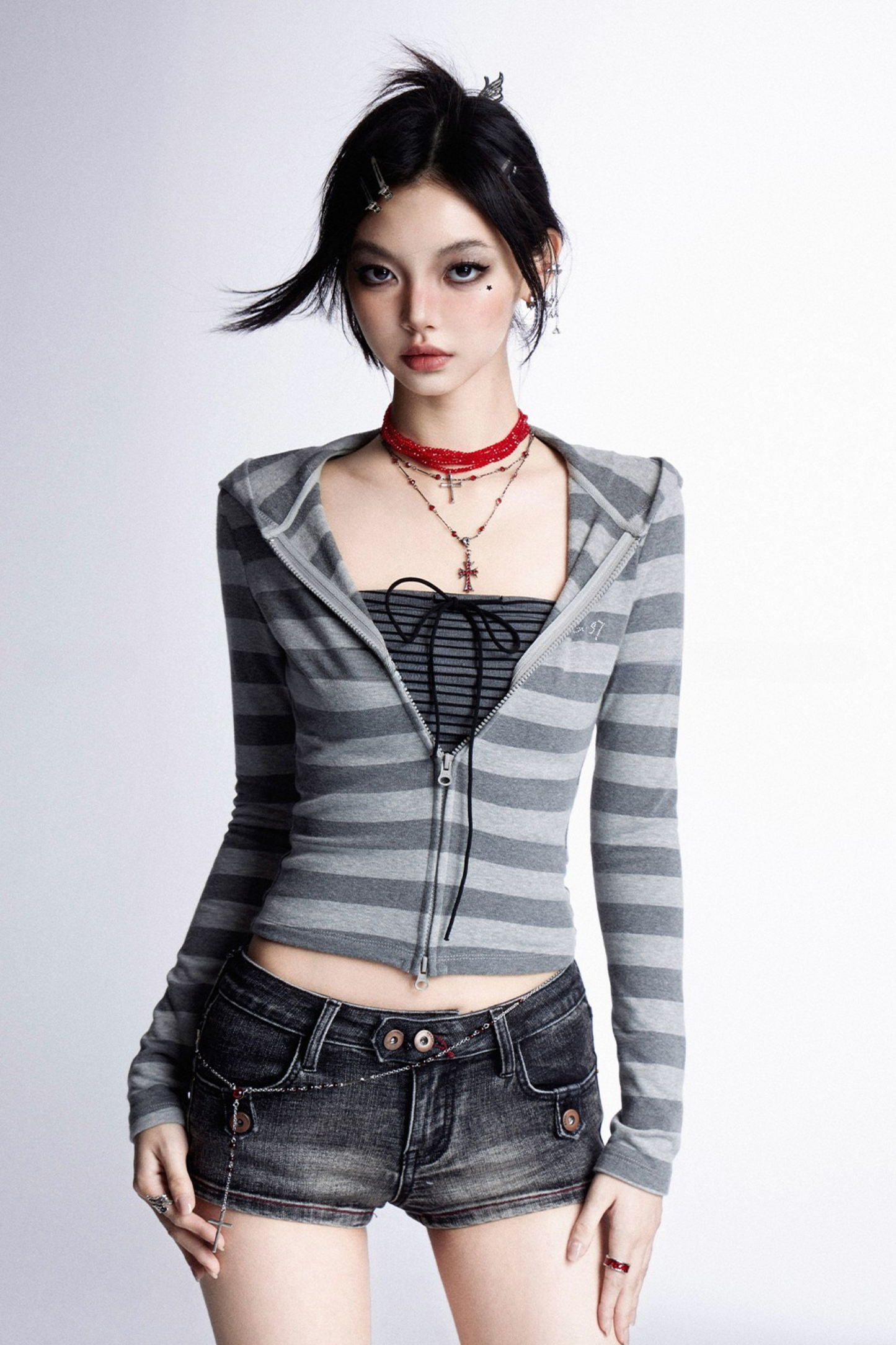 ウエストパンツ スリム ローフィット ホット