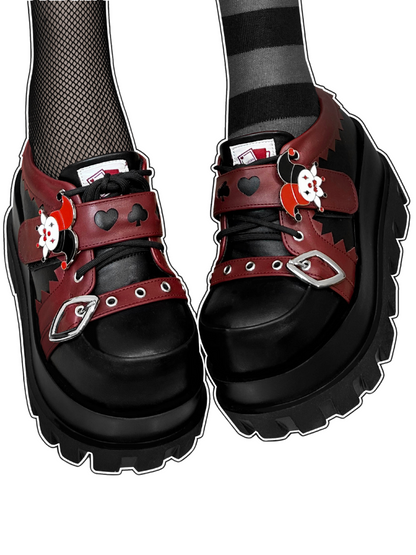 Poker Punk Plateauschuhe Clown
