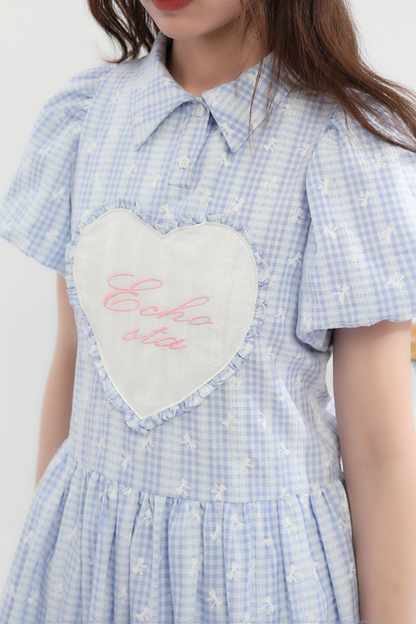 Kleid mit Blumenärmeln, Bubble Princess Love