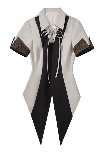 ジャケットパンツガイドセーリングレトロハンサムトップス+