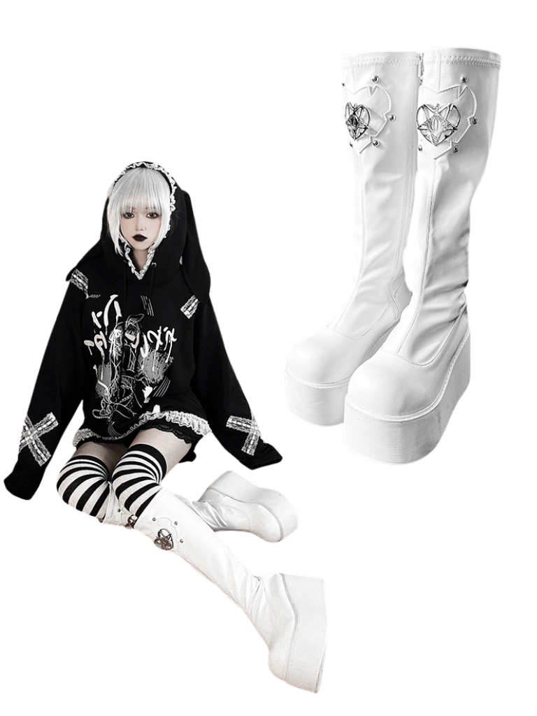 Sauron's Boots Eye Punk Round Platform Toe