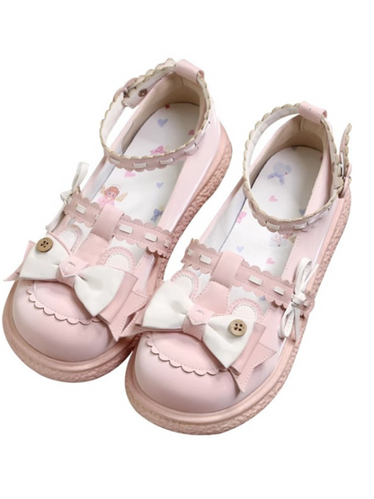 Single Lolita Flat Round Toe Shoes