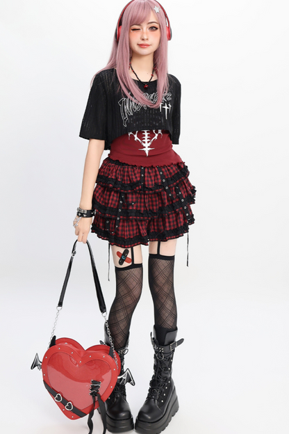 and Y2K smock Light skirt vest Asian