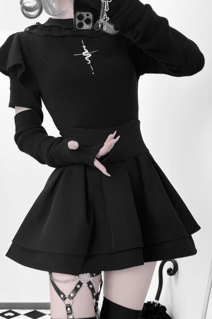 ウォーマーマインアームトップスタイルタイト