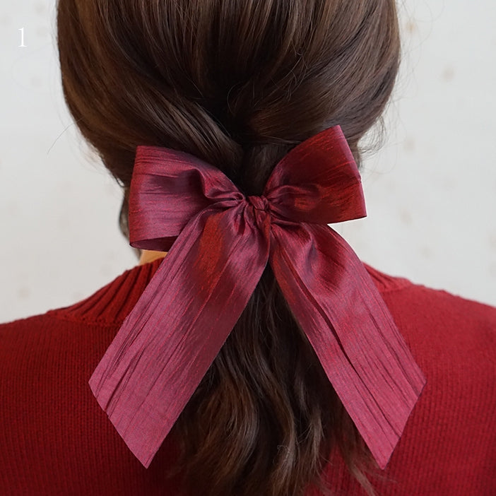 Options Hair 3 Red Scrunchie