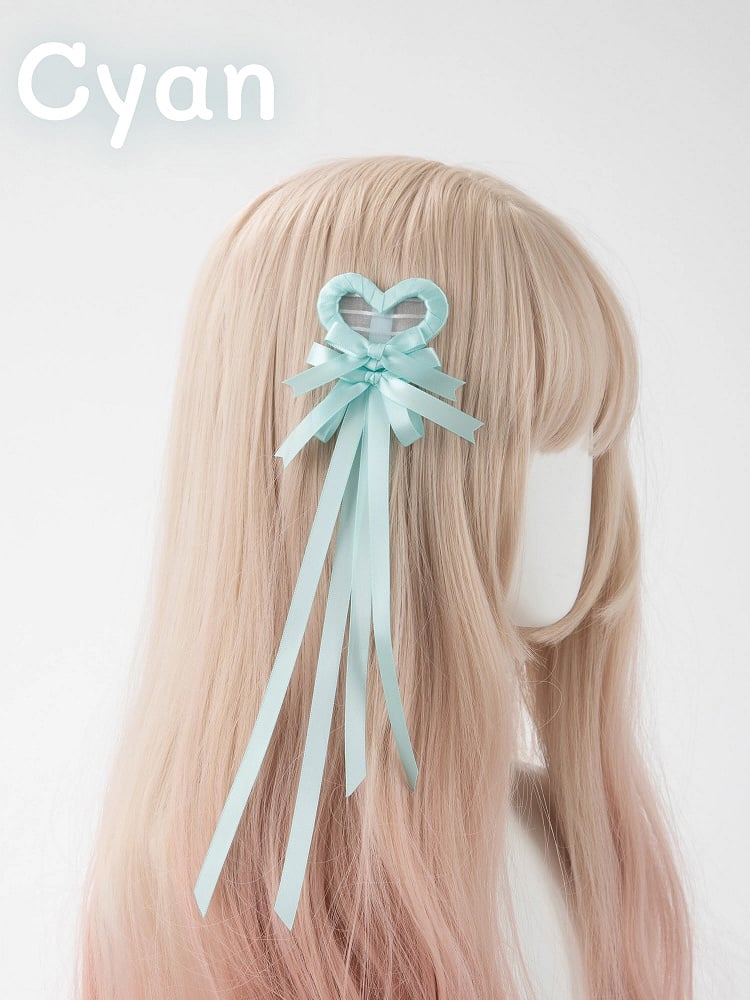 Clip Hair (Single Heart Bow