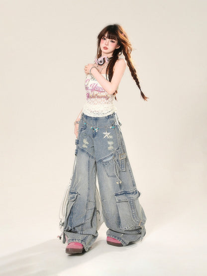 Lace Glamorous Trägerloses Top mit Buchstaben-Print in Apricot