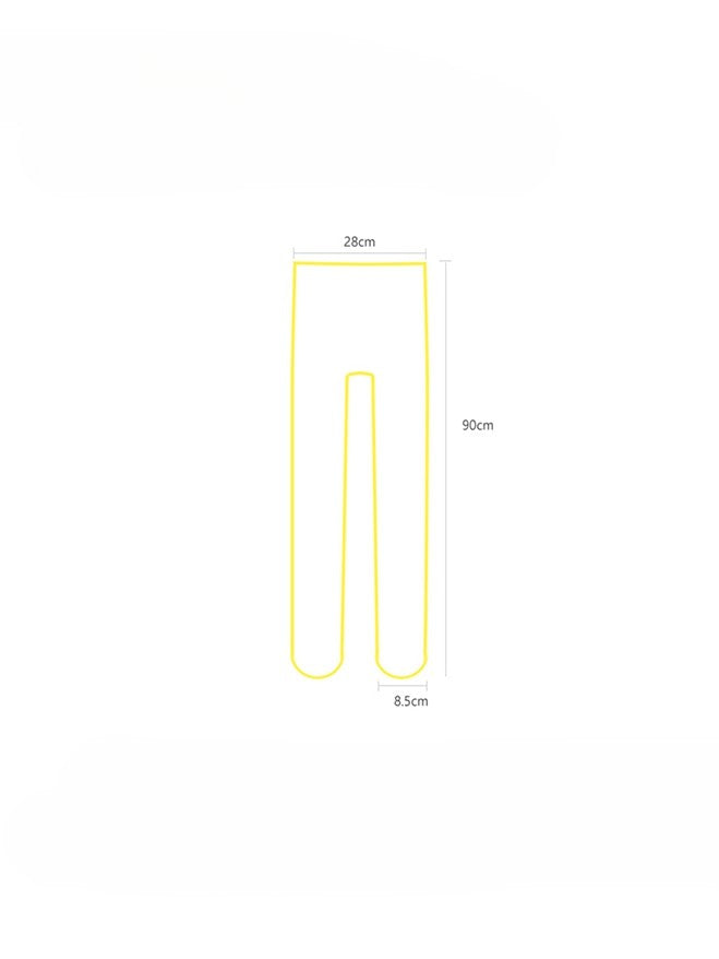 Tights Black Cross Semi-sheer Pattern