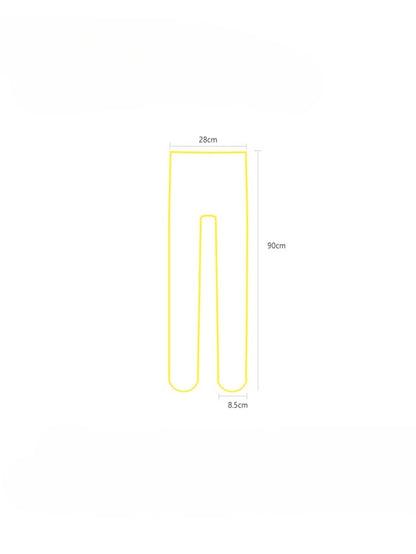 Tights Black Cross Semi-sheer Pattern