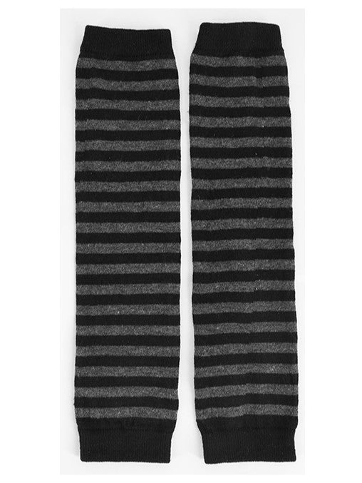 Striped Warmers Arm Gray