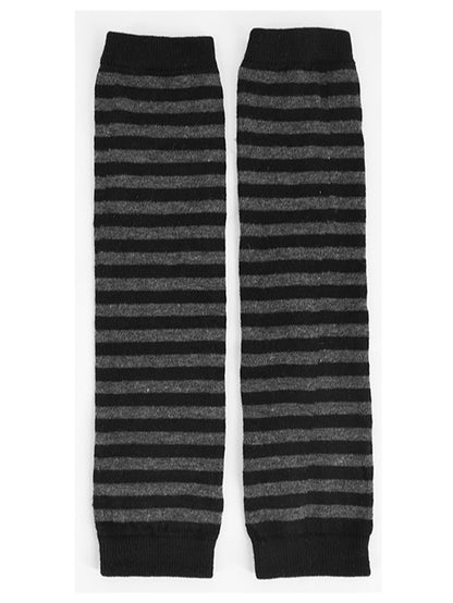 Striped Warmers Arm Gray