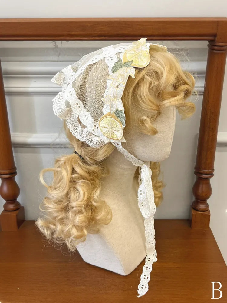 Stickerei Schal Applikation Zitronendreieck