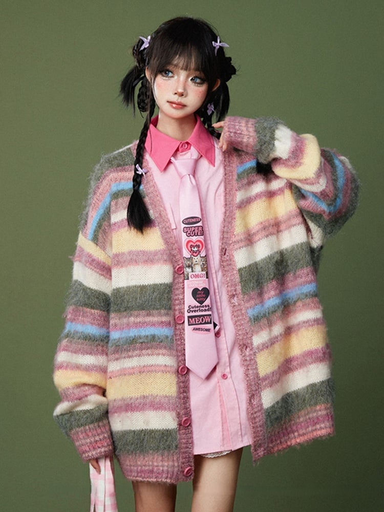 Collar Patches Pink Contrast Letter Embroidered with Shirt