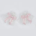 Bowknot Wrist Blue Pink Cuffs Black / Red