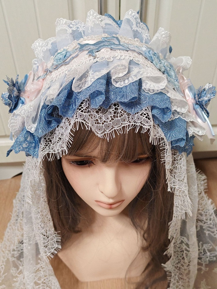 Options Floral Bowknot Hairband Lace Color 2 Lolita