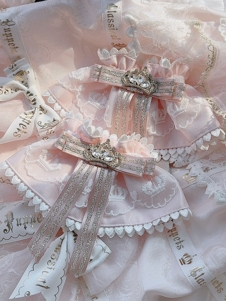 Options Decorated Rhinestone Bowknot Cuffs Crown Wrist Color 4