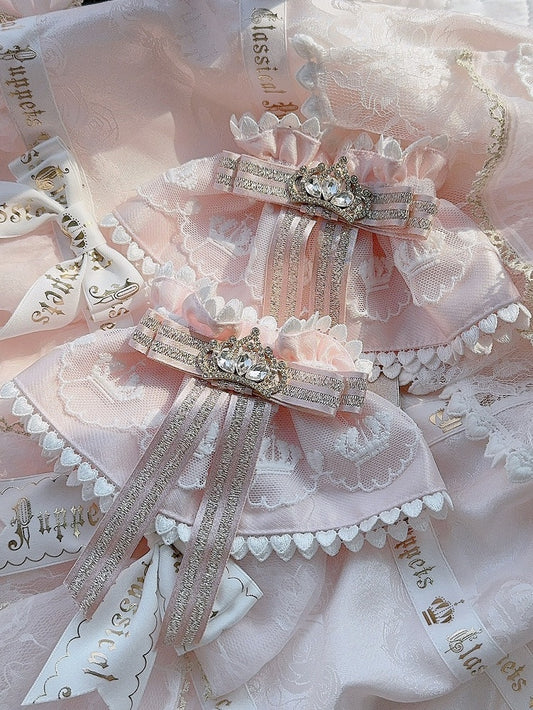 Options Decorated Rhinestone Bowknot Cuffs Crown Wrist Color 4