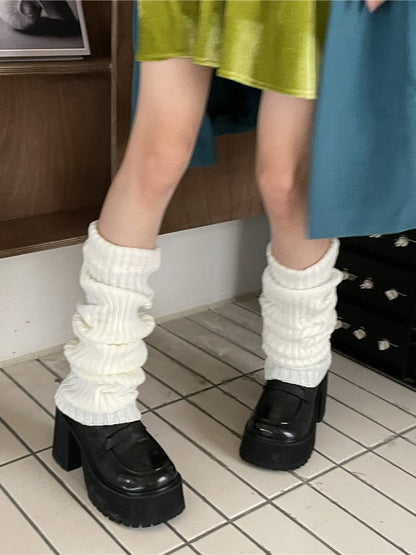 Leg 70CM Warmers Knitted Color Options 15