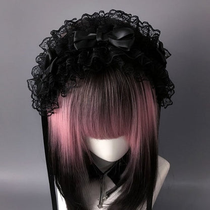 Hairband Bow Colors Lace 4