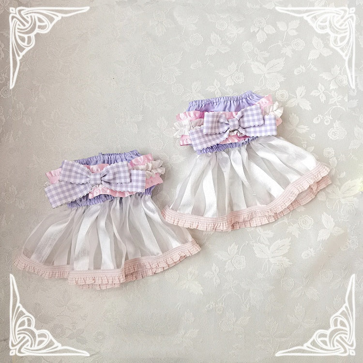 Sleeves Bowknot Puff