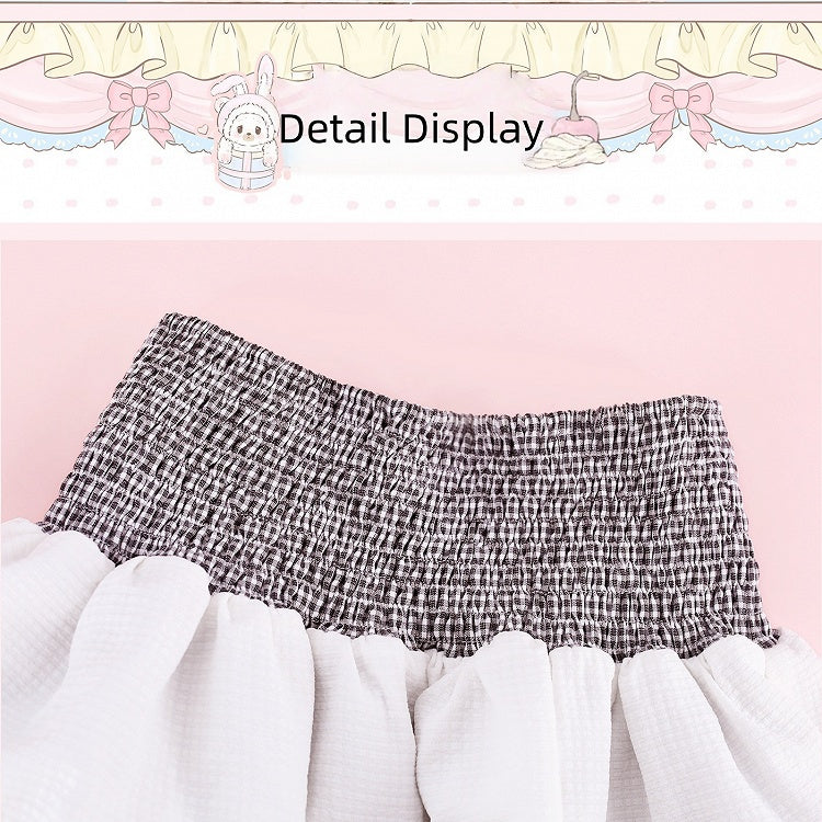 Casual White Skirt with Integrated Shorts - serendipity