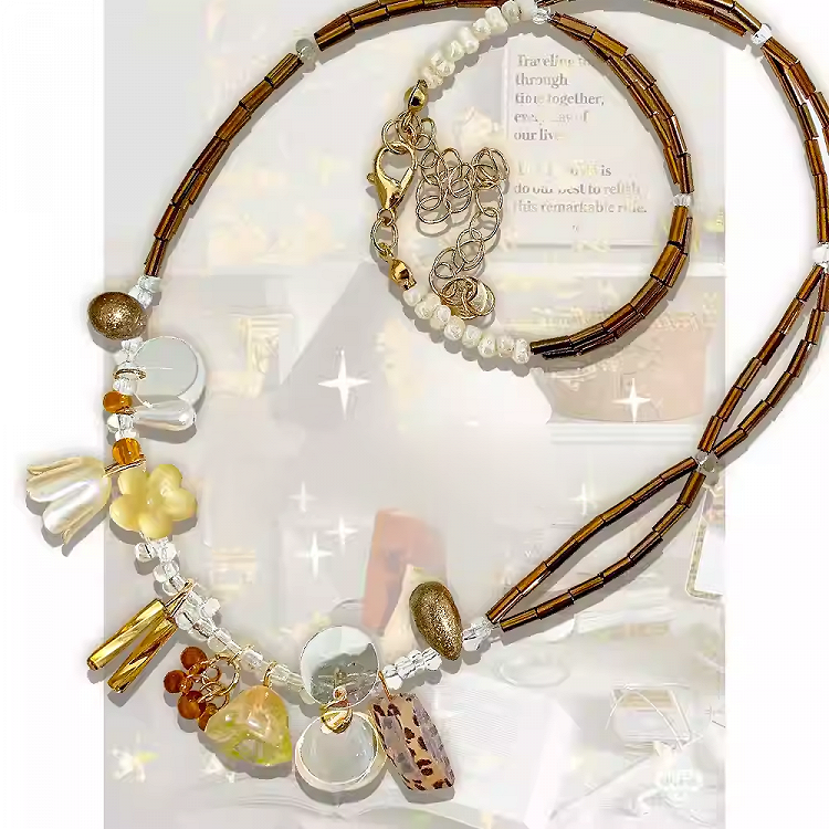 Lily of the Valley Beaded Necklace