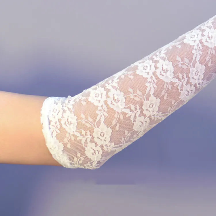 Gothic Nun Clearance-White Lolita Lace Gloves