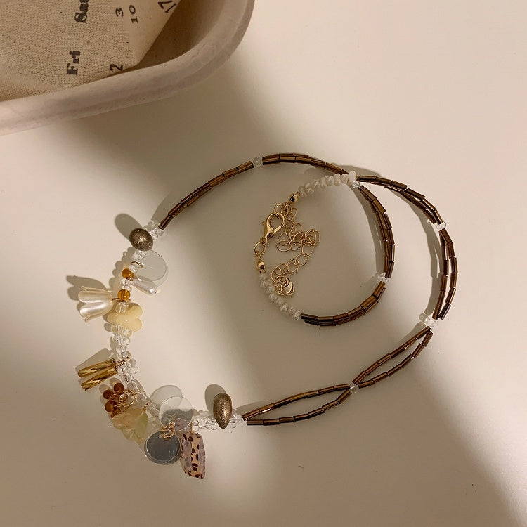 Lily of the Valley Beaded Necklace