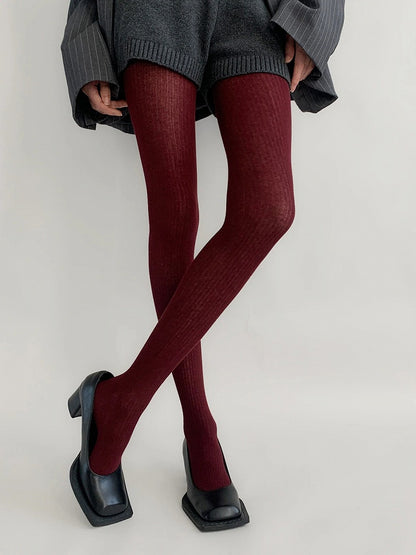 Tights Fine (9 Ribbed Colors)
