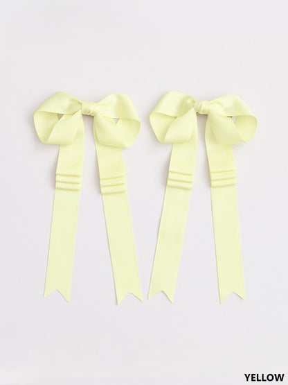 18 Long Ribbon Satin Lolita Options Bowknot Hairclip Color