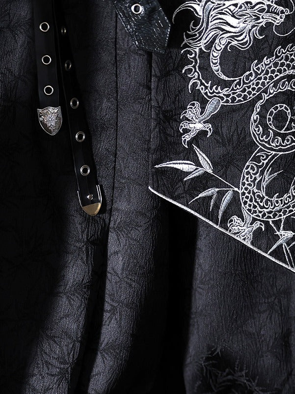 Dragon-Print Waist Corset for Layering - Unknown Star
