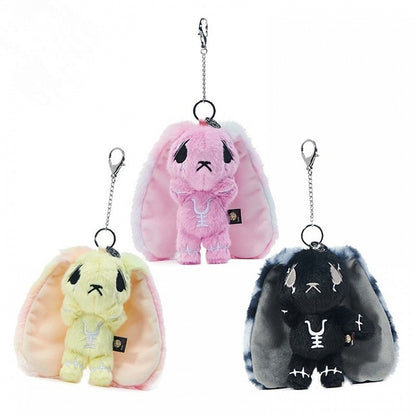 Options Guro Anxious - Kawaii Embroidery 7 Symbol Scar Color Details Keychain Bunny