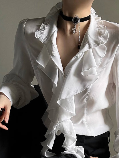 Necklace Lolita with Ornate Vintage Ouji Elegant Charm Obsidian Cross Choker Metalwork